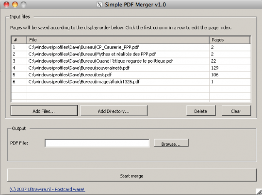 Simple PDF Merger 1.0