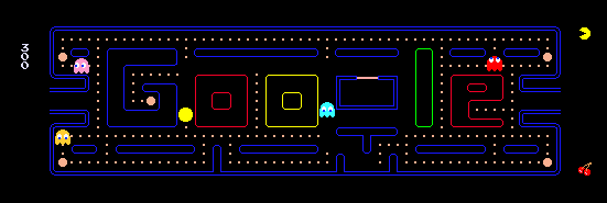 Logo Google pour le 30Ã¨me anniversaire de Pac Man
