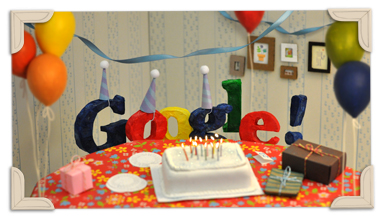 13Ã¨me anniversaire de Google